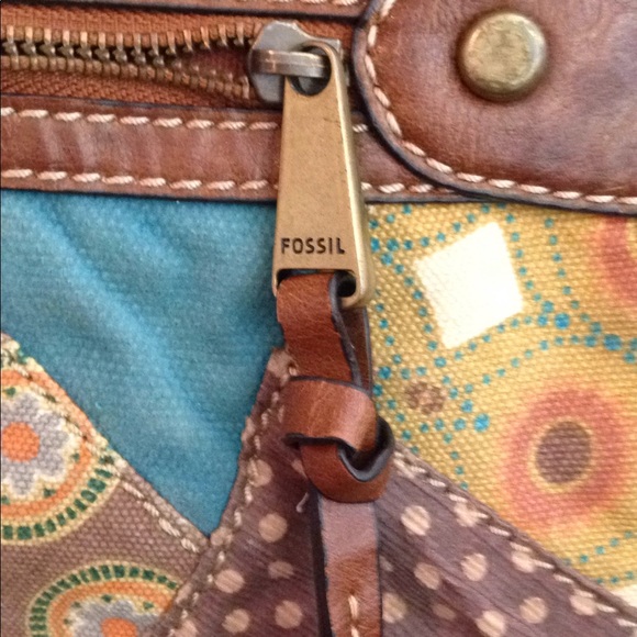 FOSSILS PATCH VINTAGE CROSS BODY BAG 💼 - Picture 3 of 7